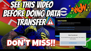 HOW TO DO DATA TRANSFER IN EFOOTBALL 2025 - PERFECT DATA TRANSFER GUIDE #efootball