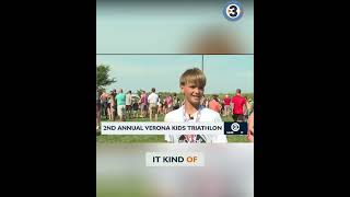 Verona Kids Triathlon: Summer Fun Before School! #shorts