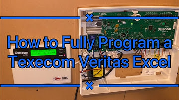How to program a Texecom Veritas Excel