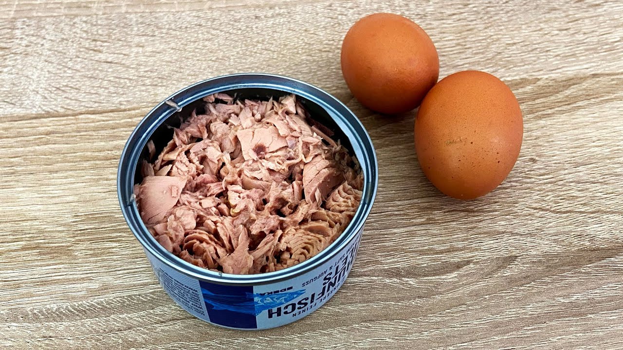 Die Familie liebt es 🤤 Ein GENIALES Rezept aus Thunfisch und Eiern 💥 ...