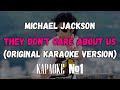 Michael Jackson They Don T Care About Us Backing Vocals Original Karaoke Version