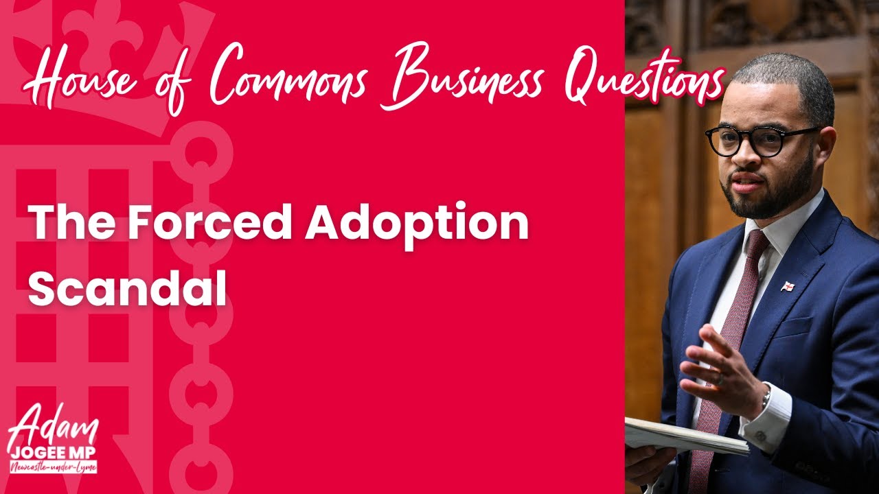 Calling for a formal apology for victims of historic forced adoptions – Business Questions