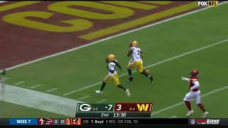De'Vondre Campbell with a PICK 6 for the Packers #nfl #greenbaypackers #DeVondreCampbell