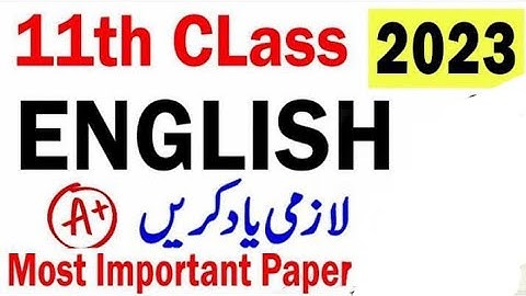 1st year english guess paper 2023 || 11th class english guess paper 2023 || 11th class english paper