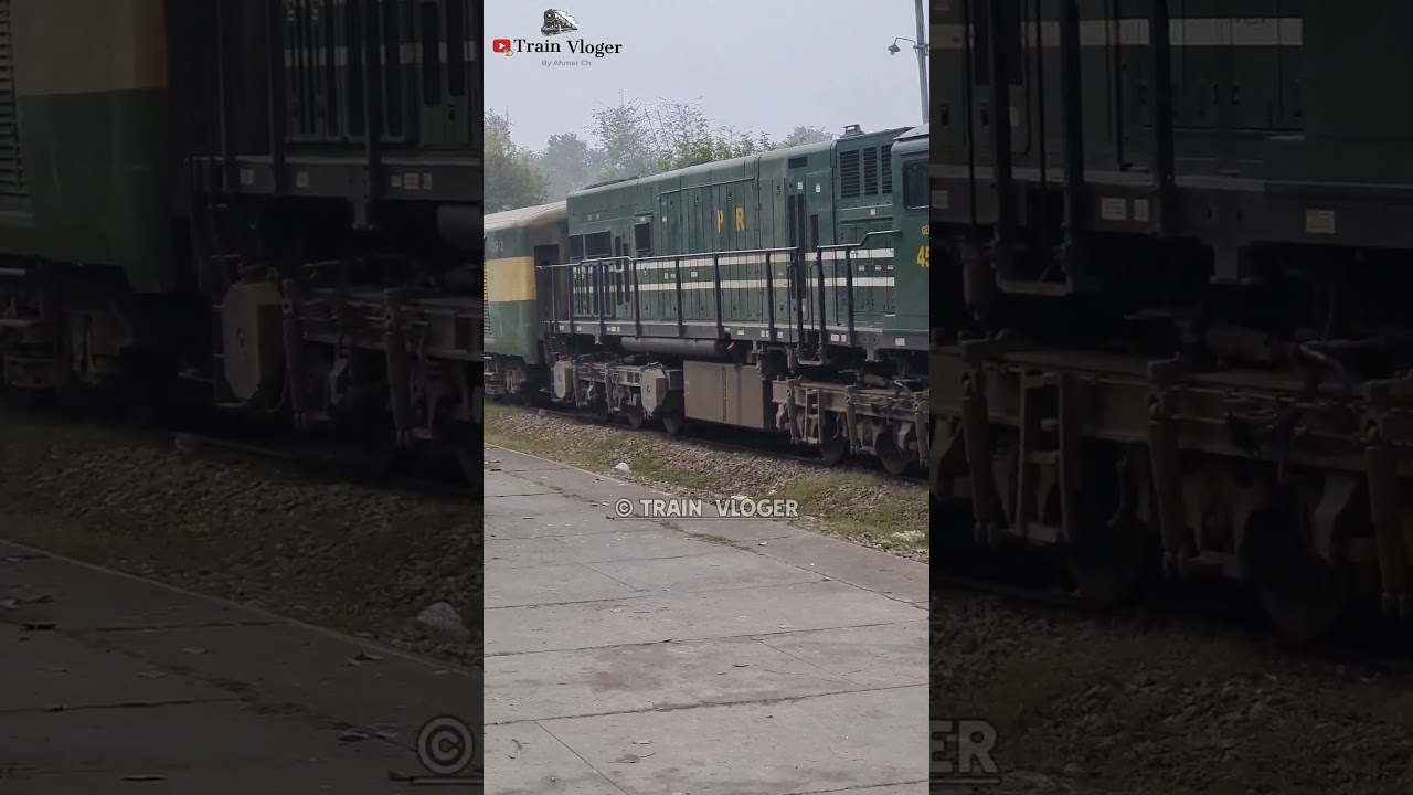 General Electric Locomotive Idle Sound Pakistan Railways 
