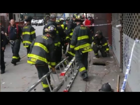 Man rescued after sidewalk collapse in the Bronx