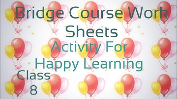 Class 8 Mathematics Bridge course activity page 25