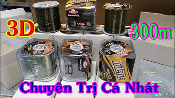 Cước 3D Trilene Berley 300m Đủ Size Chuyên Trị Cá Nhát