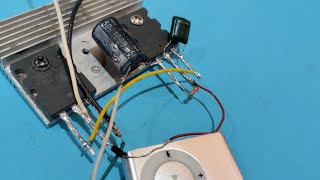 How To Simple Mini Powerful Amplifier Using Transistor 2SC5200 x2.dc 12v