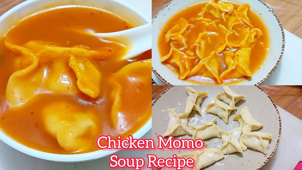 শীতের সবচেয়ে সেরা স্বাদের চিকেন মোমো স্যুপ রেসিপি|Chicken Momos Soup Recipe |Chicken Soupy Momos