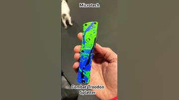 Microtech Combat Troodon Splatter #youtubeshorts #shorts