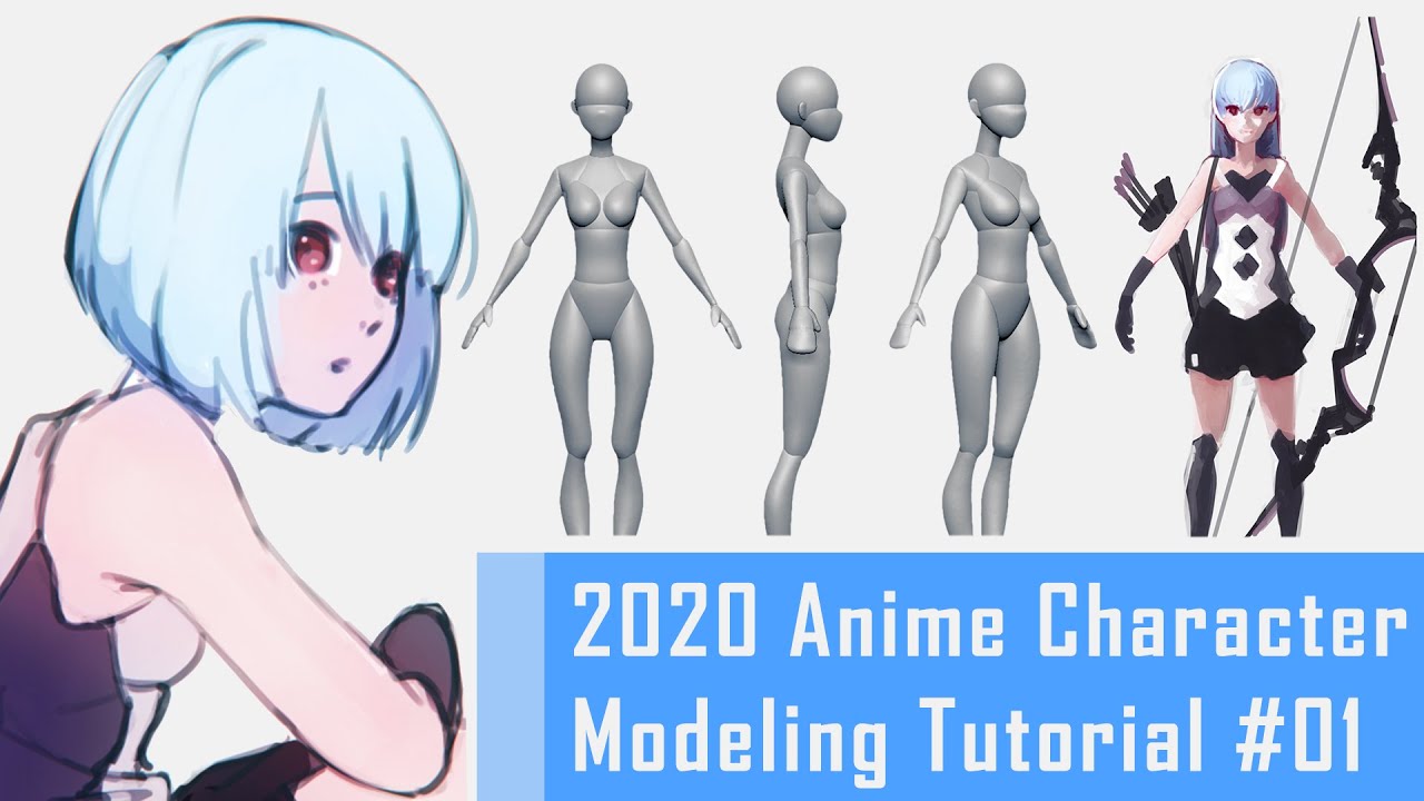 01 Anime Character 3D Modeling Tutorial 2020  Collecting Reference   YouTube