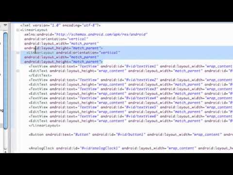 Android Application Development Tutorial   35   XML ScrollView and AnalogClock