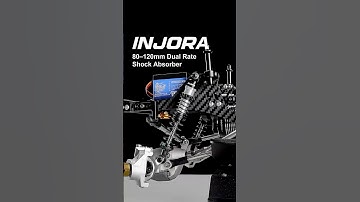 Introducing the INJORA 80–120mm Dual-rate Spring Oil Shocks for 1/10 RC Crawler! #injora #injorarc