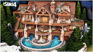 Mountain Luxury Cabin [No CC] - Sims 4 Speed Build | Kate Emerald