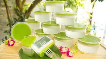 MẸO NẤU RAU CÂU DỨA LÁ DỪA 3 LỚP NGON ĐỂ LÂU KHÔNG BỊ RA NƯỚC - CKK