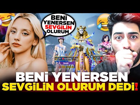 BENİ YENERSEN SEVGİLİN OLURUM DEDİ! KIZ ARKADAŞINI ÇAĞIRDI! PUBG Mobile