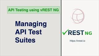 API Testing - Manage Test Suites in vREST NG Application screenshot 5