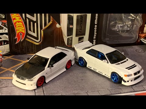 ホットウィールカスタム トヨタ アルテッツァ フルエアロ ドリ車深リムトミカ改造 ホットウィールカスタム トヨタ アルテッツァ フルエアロ ドリ車