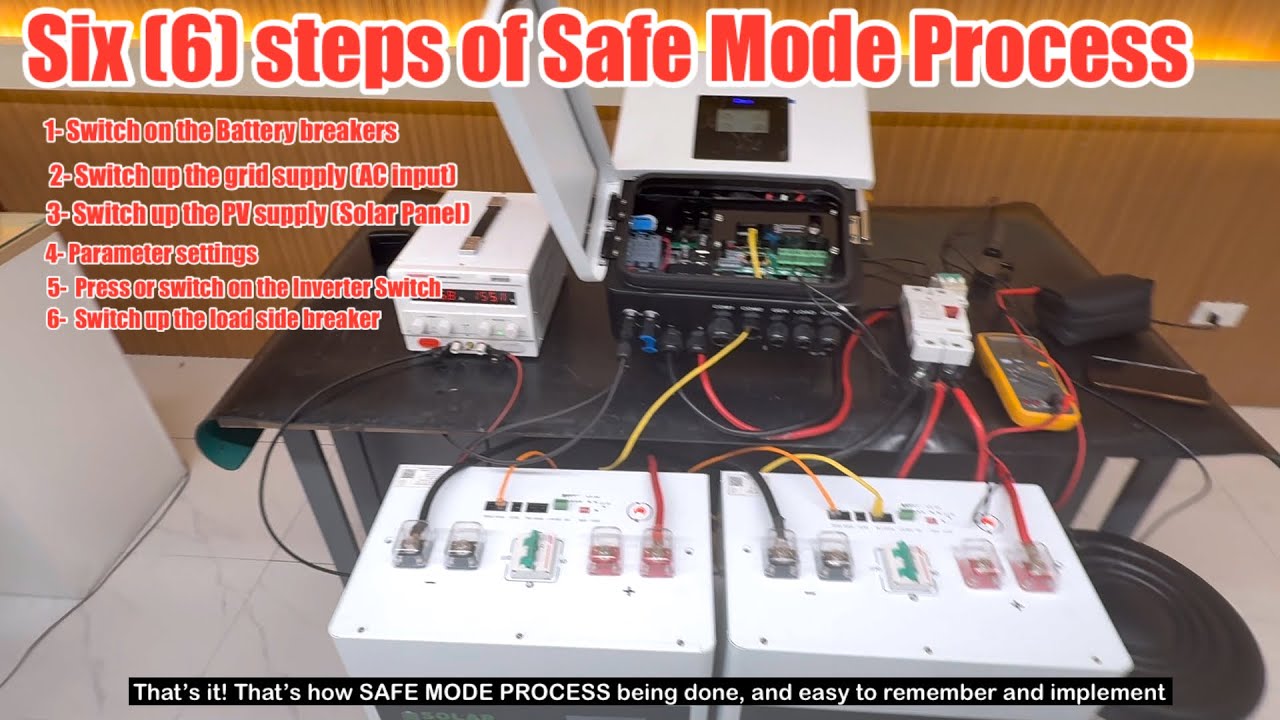 SAFE MODE PROCESS | Papano paganahin ang DEYE HYBRID ON/OFF-GRID INVERTER?