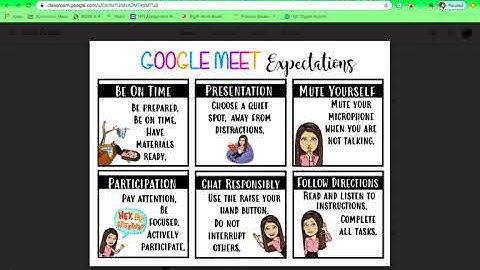 Google Classroom and Meet Expectations
