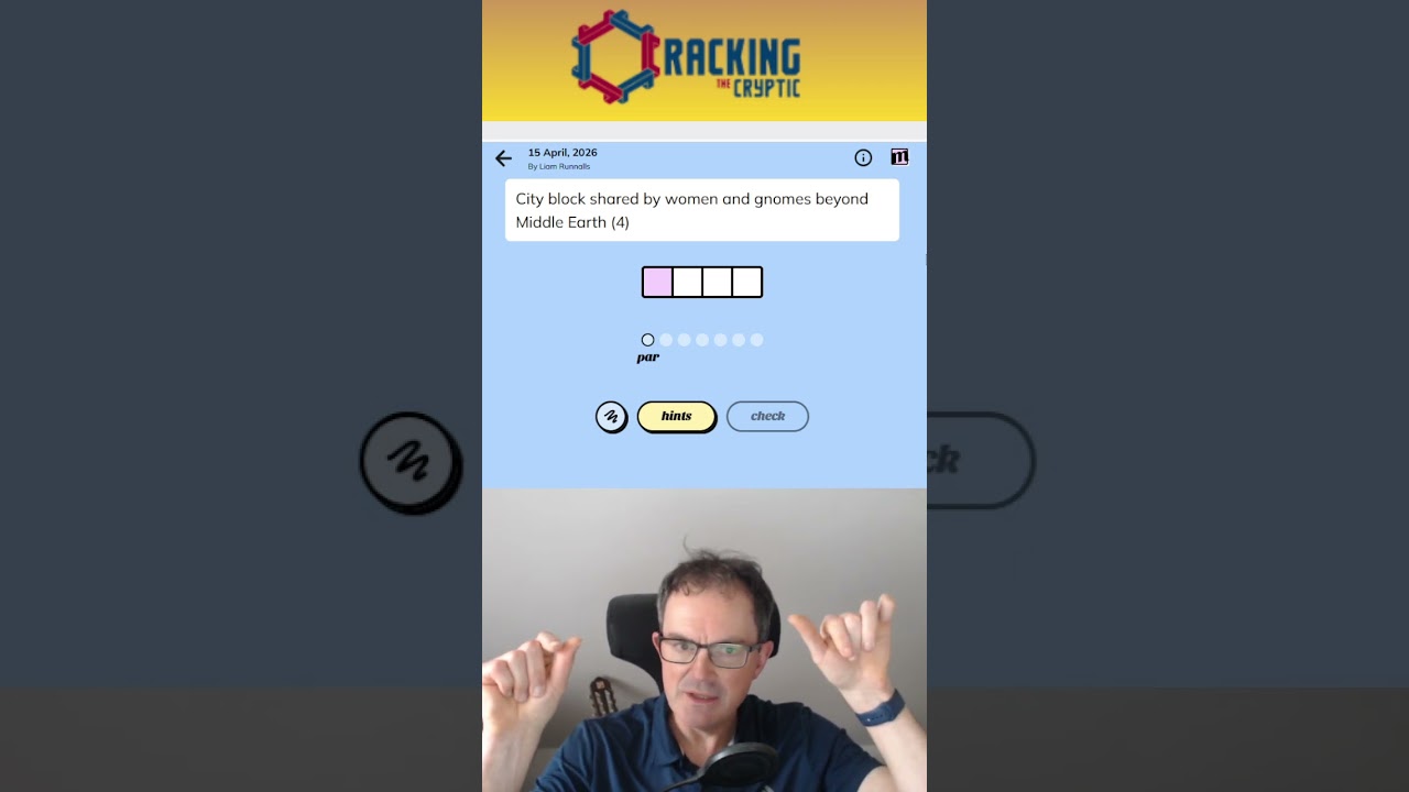 MinuteCryptic in a Minute - 15 April 2026 - STRIDER!