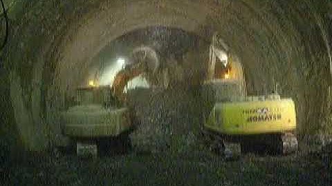 Tunnel Excavation with Twinheader and Breaker #natmtunneling
