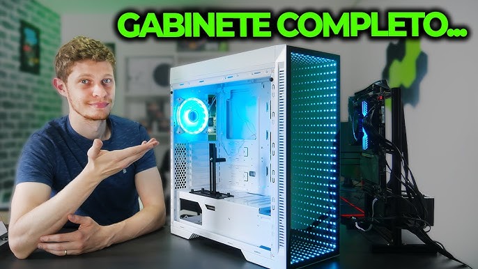 Gabinete Gamemax 6503WT Blue, Micro Torre, com Fonte 230W, e Fan 80mm, LED  Azul, Branco - 6503 - Faz a Boa!