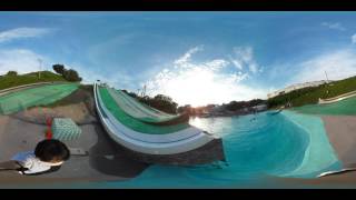 【360°】スノーボード・ハーフパイプ ジャンプ練習①