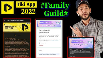 tiki new family guild questionnaire | tiki new notice | tiki new updates family |family guild Form |