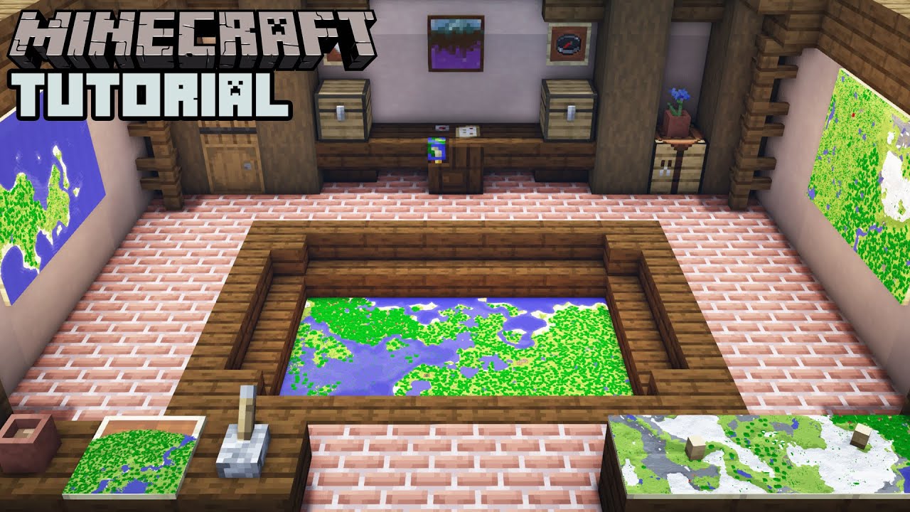 Minecraft - Map Room Tutorial (How to Build) 