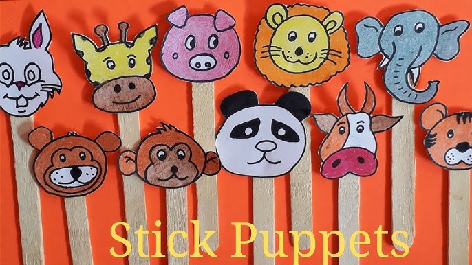 Popsicle sticks squirrel (Kids craft) - Craftionary