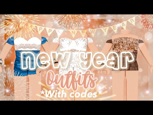 Aesthetic New Years Party Roblox Outfits With Codes I Bloxburg Outfits Youtube - roblox bloxburg wedding dress codes