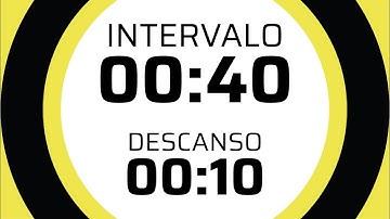 CRONOMETRO | Duración: 1 hora | Intervalos de 40 segundos | 10 segundos de descanso | Sin música