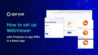 How to set up WebViewer with Firebase to sign PDFs in a React app