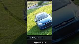 Amazon Delivery Driver Captured on Video Driving Across Homeowner’s lawn
