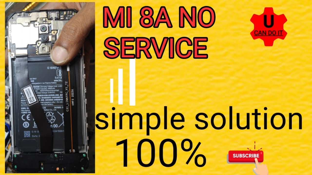 MI 8a No Service Problam Esey Solution 100 Working YouTube MI 8a No Service Problam Esey Solution 100 Working YouTube