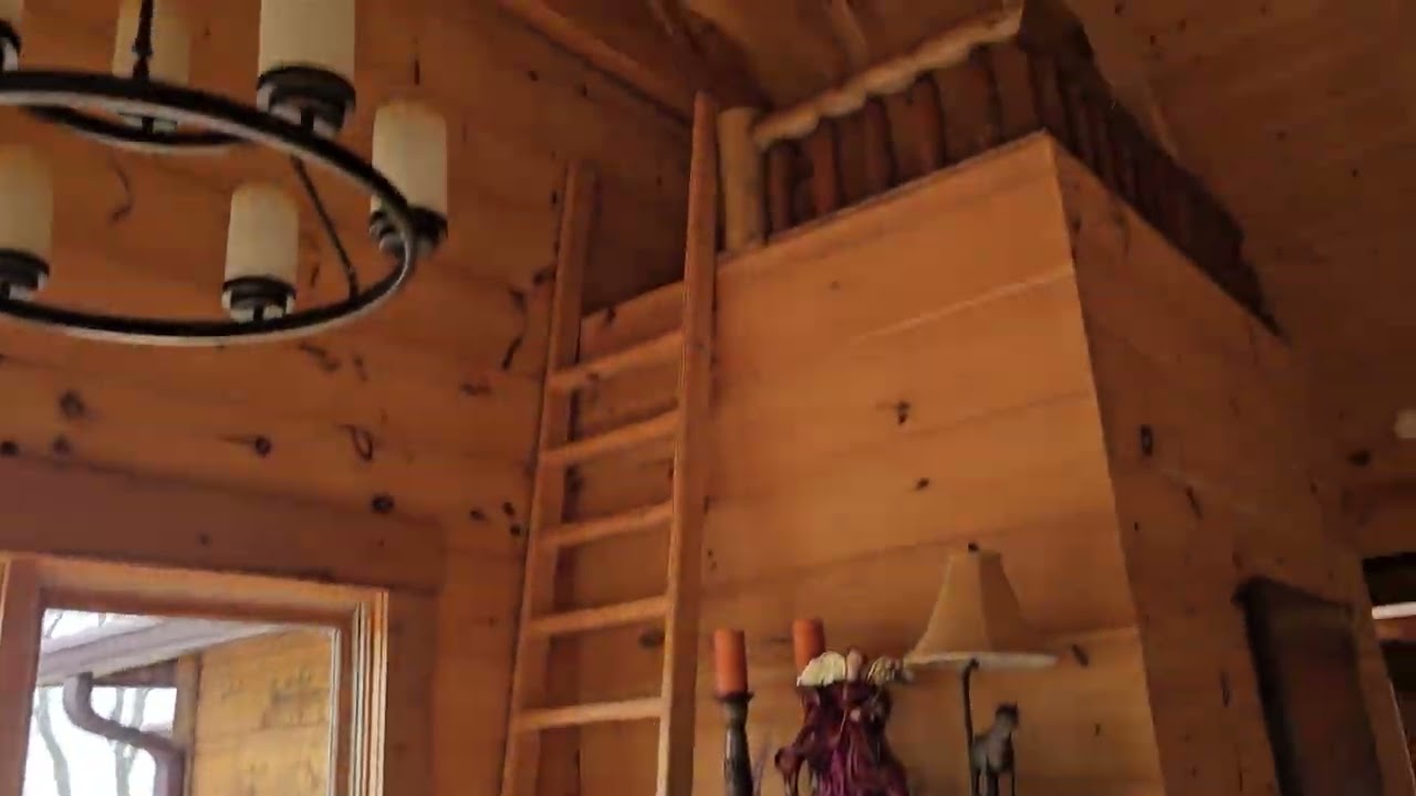 Den walk through with Brow views from the reading table