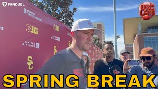USC Trojans Head Coach Lincoln Riley Recaps First Half Of Spring Practice Heading Into Spring Break