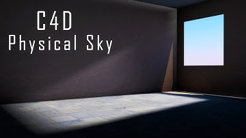 CINEMA 4D TUTORIAL - Lighting a Window Scene | Cinema 4D Lighting Tutorial | C4D Physical sky