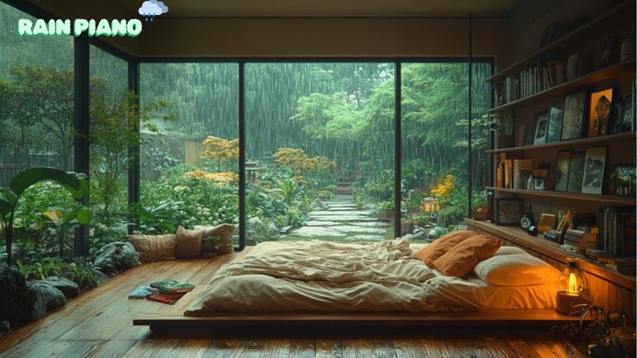 Rain Piano Music Gentle Rain Sounds With Soft Piano For Deep Sleep And ...