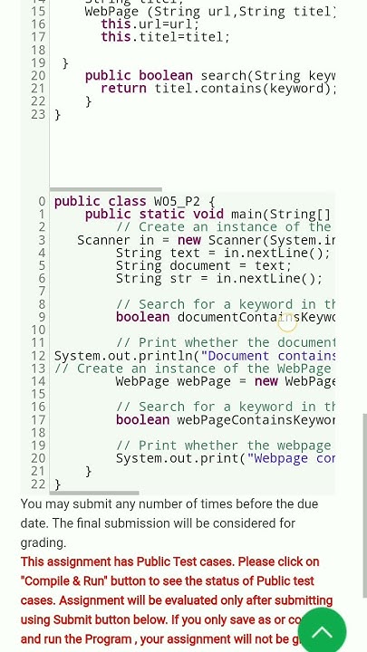 Nptel programming in Java week 5 programming assignment 2 solution # ...