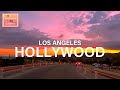 Sunset Strip to Hollywood Sign Driving Tour at Sunset Time - Los Angeles California - Relaxing