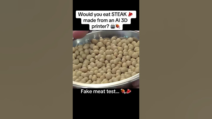 Steak made by an AI 3D Printer!!🤯 #shorts