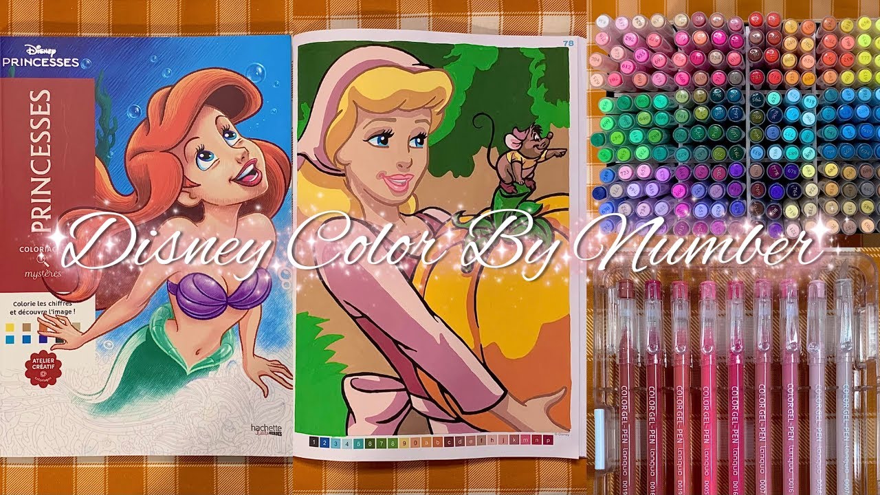 Раскраска по номерам «Тайна принцесс Диснея» | Золушка 👸🏼✨