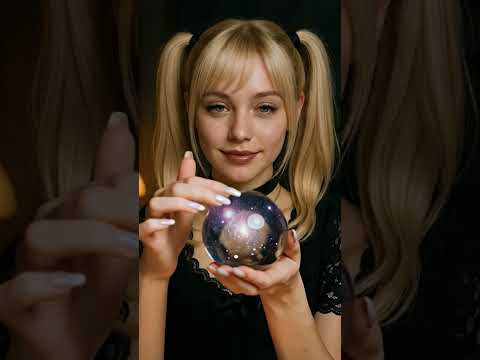 Misa Amane Cosplay ASMR: Tapping a "Silent Galaxy" Crystal (Cosmic Taps & Glow)