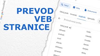 Prevedimo veb stranicu sa Google Prevodilac [01.06.2025] [Srpski]