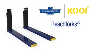 CascadeKOOI Hydraulic Reach Forks  available in North America and AsiaPacific