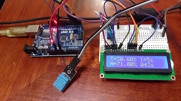 DHT11+Arduino Uno互換ボードで温湿度計