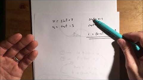 37  Parametrics with trig Chapter 8 section 2 Edexcel Pure A Level